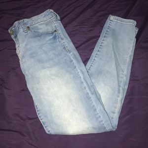 Skinny jeans low rise